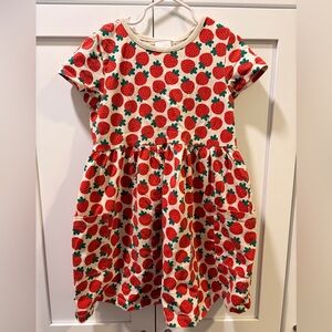 Hanna Andersson Red Strawberry Print Kids Dress